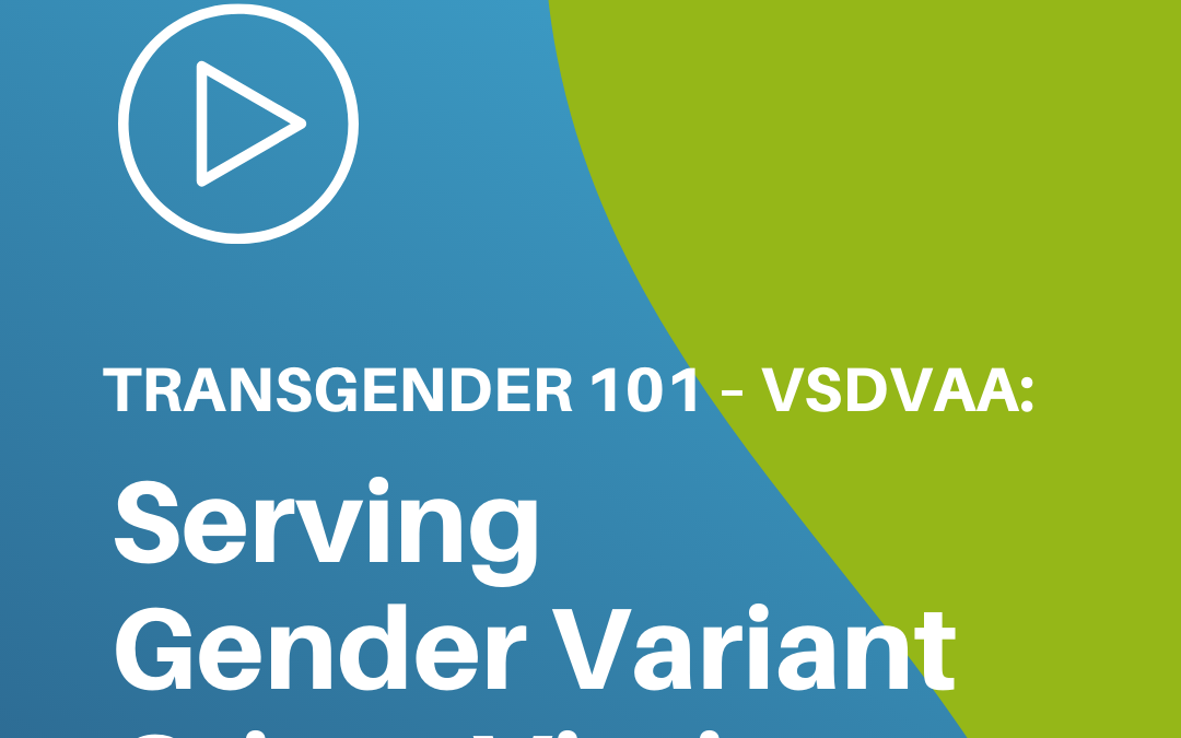 Serving Gender Variant Crime Victims: Transgender 101 – VSDVAA