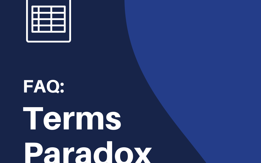 FAQ: Terms Paradox