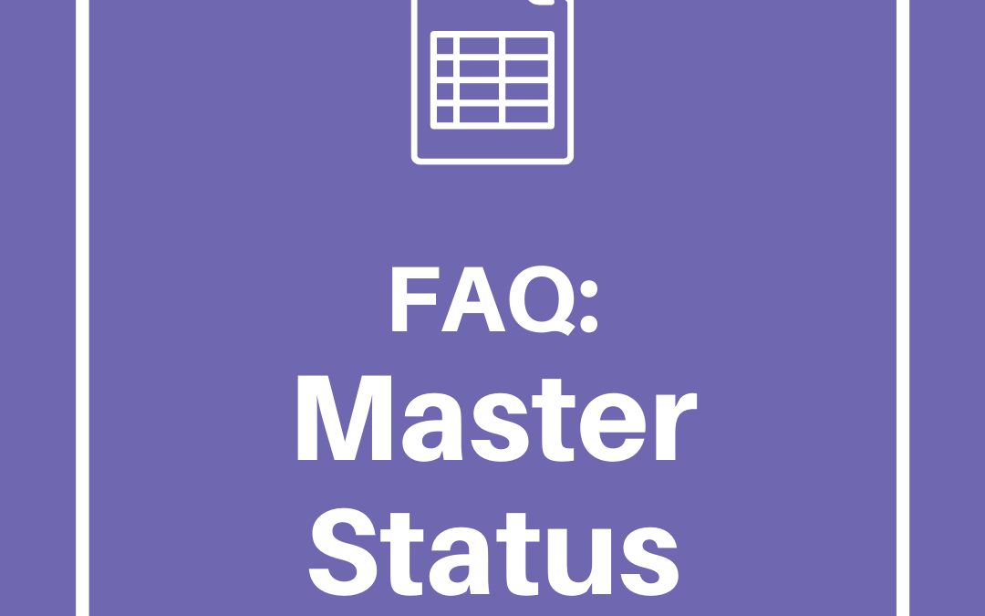 FAQ: Master Status