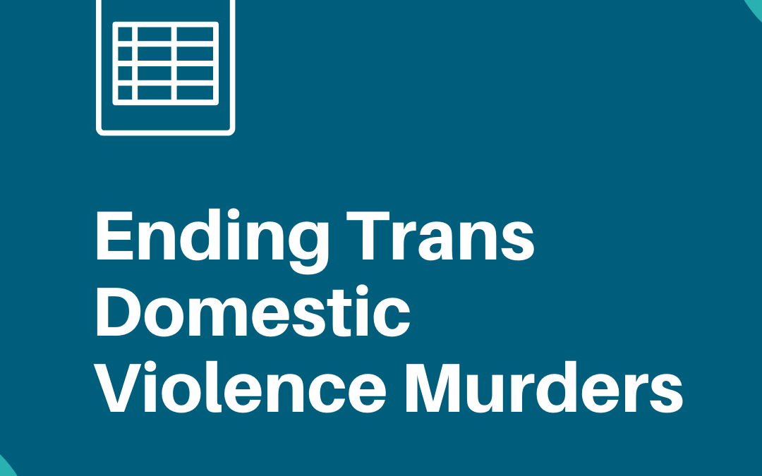Ending Trans Domestic Violence Murders