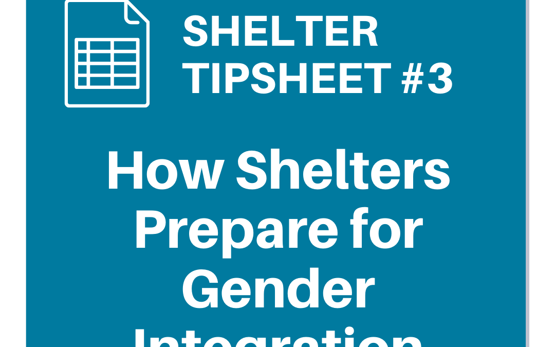 Shelter Tipsheet #3: How Shelters Prepare for Gender Integration