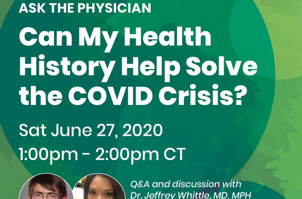 Can my Health History Help Solve the COVID-19 Crisis?