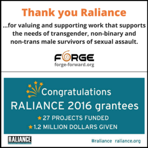 FORGE receives grant from Raliance