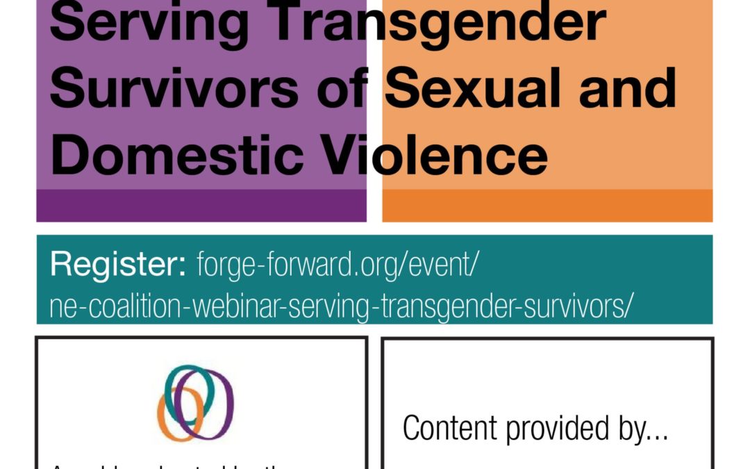 Serving Transgender Survivors of Sexual and Domestic Violence