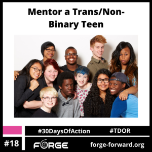 Support a trans/non-binary teen (Day 18)