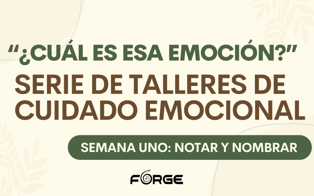 ¿Cuál es esa emoción? Serie de Talleres de Cuidado Emocional – Semana uno: Notar y Nombrar